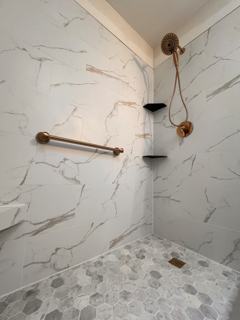 Bathroom remodel contemporary-badrum