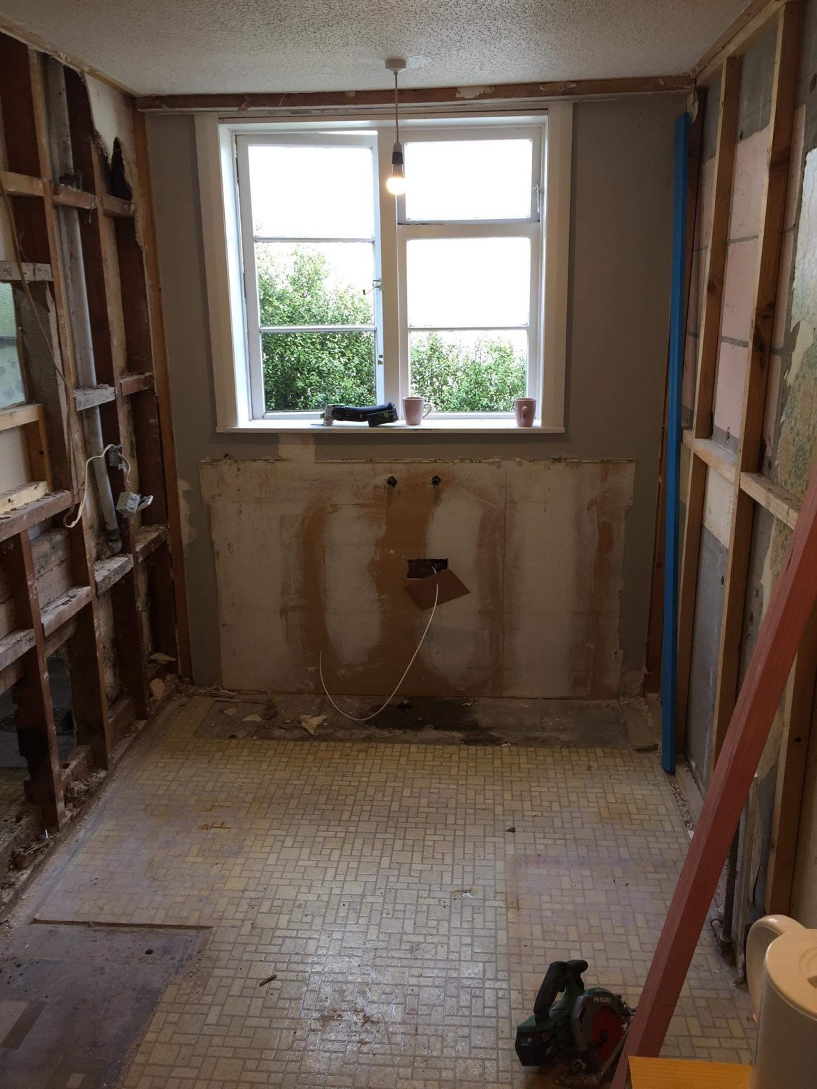 Old kitchen Cleared Out