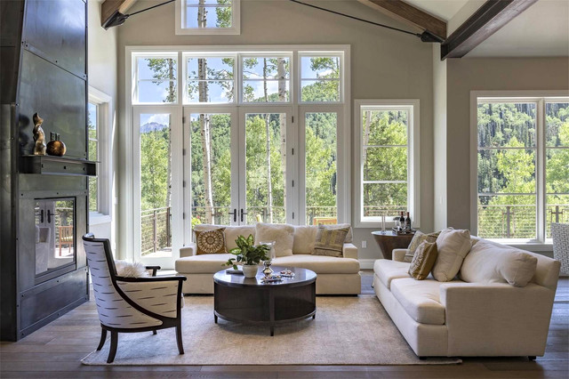 Mountain Luxury Staging contemporary-living-room