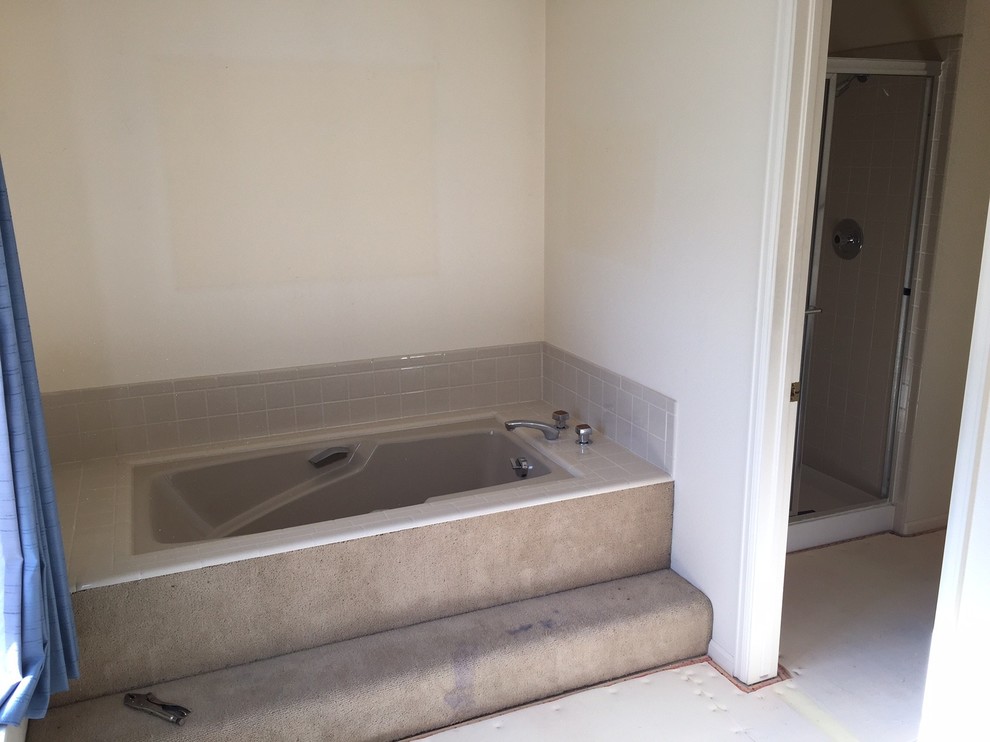 Wet bed tile removal & how to visually separate toilet from shower