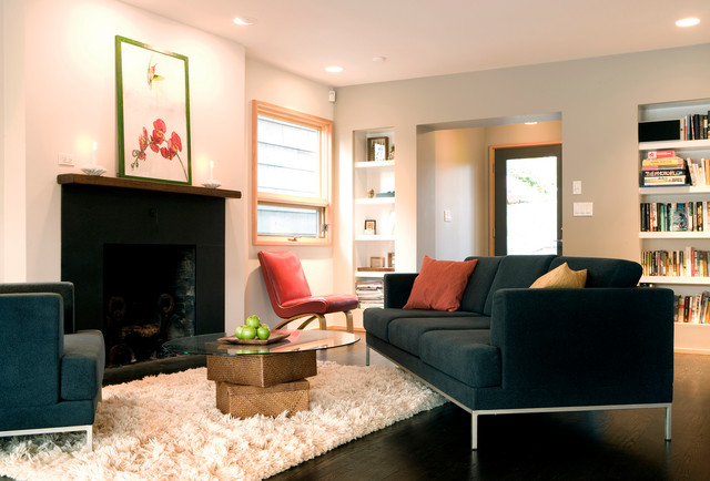 Hamilton Residence contemporary-vardagsrum