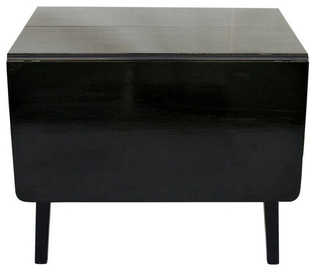 Black High Gloss Drop Leaf Table Midcentury Dining Tables By Black High Gloss Drop Leaf Table