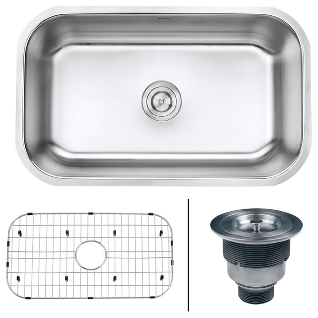Undermount 16 Gauge 30 Kitchen Sink Single Bowl Contemporary Undermount 16 Gauge 30 Kitchen Sink Single Bowl Contemporary Sinks By Directsinks