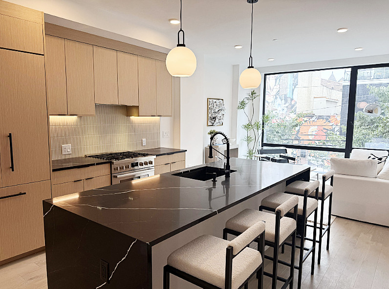 Kitchen with island