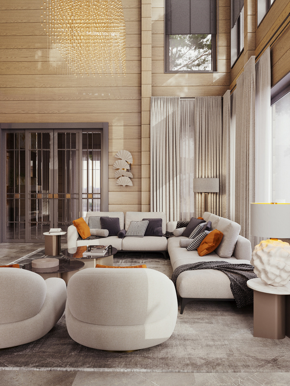 Интерьер загородного дома.