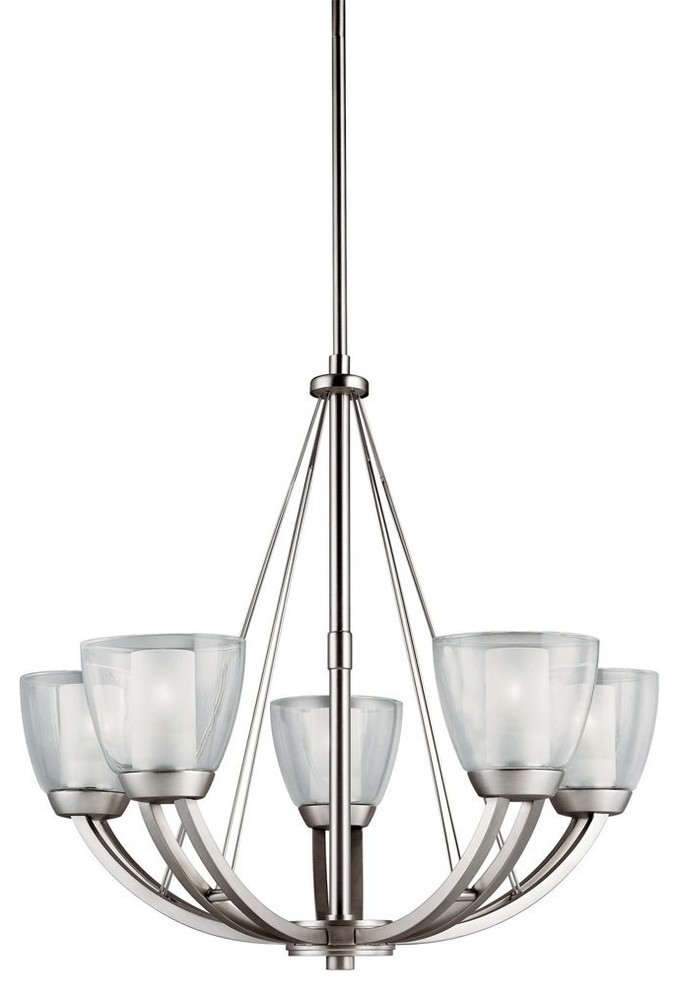 Kichler Lighting 5-Light Lucia Large Chandelier, Brushed Nickel ...