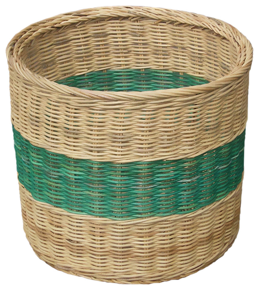Wicker Magazine Basket Tropical Magazine Racks by Houzz