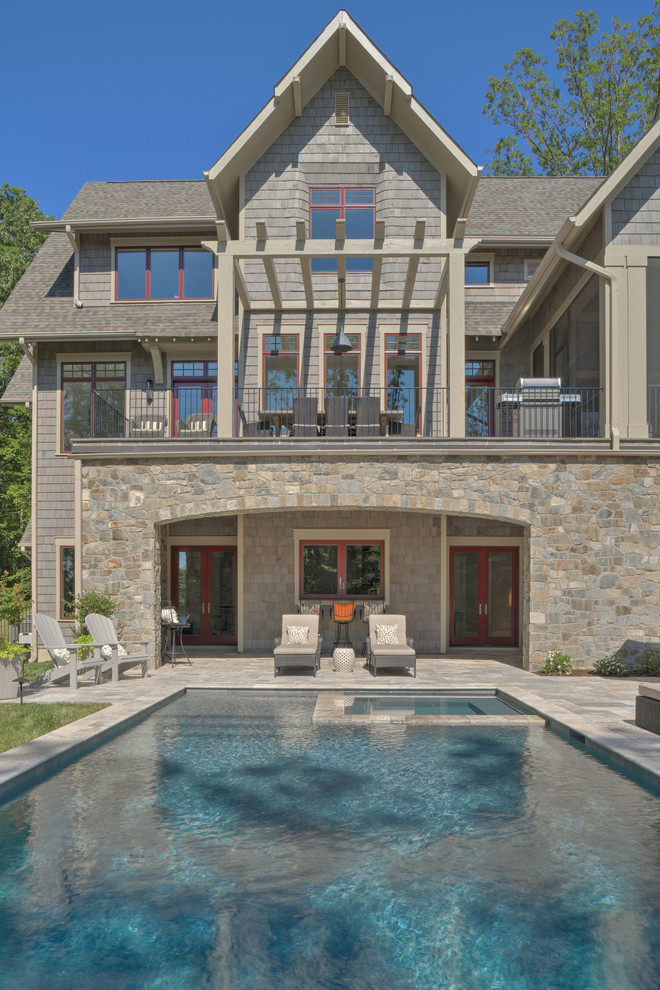 Home design - transitional home design idea in Charlotte