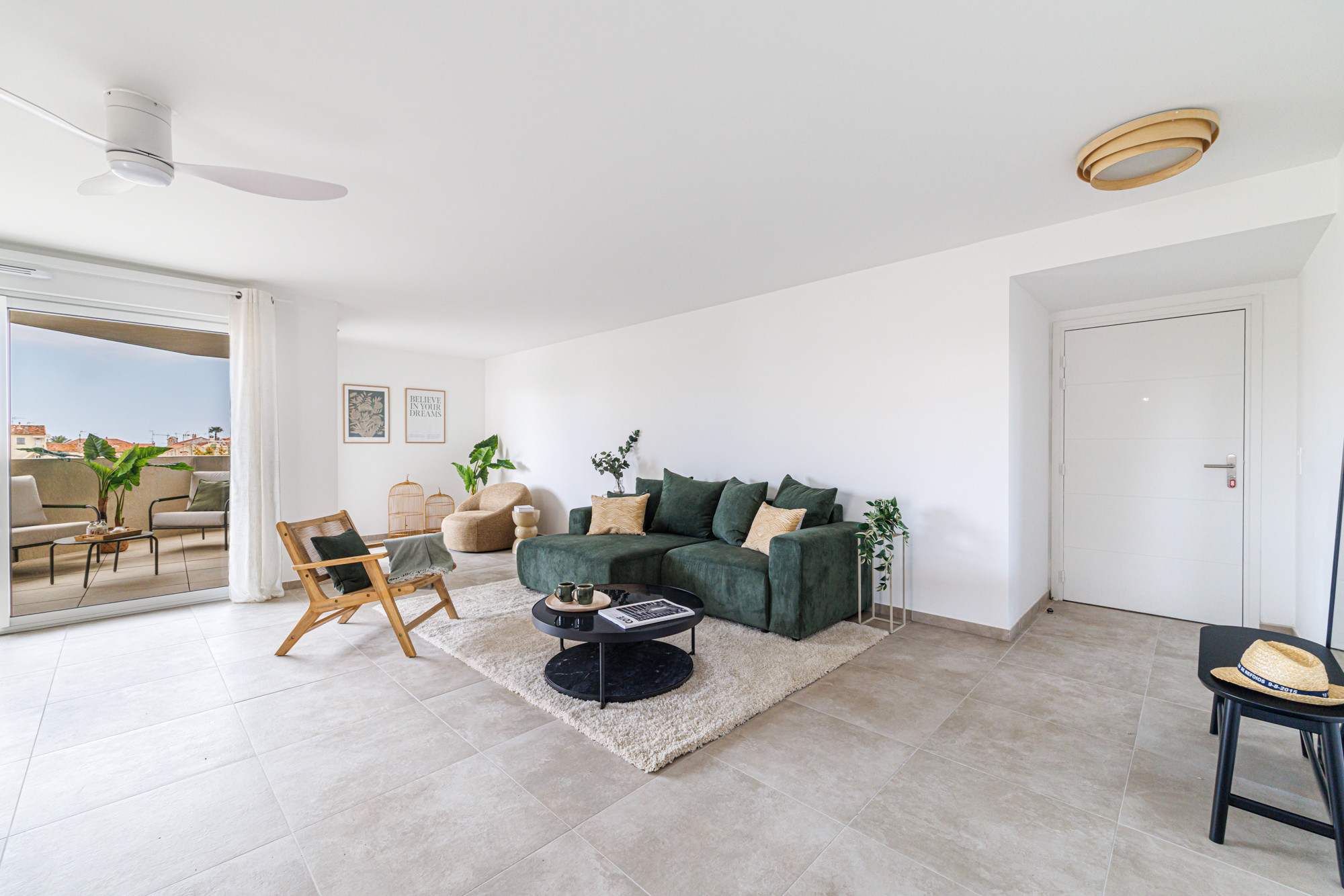 Home staging, L'Echappée mer, Cagnes sur mer