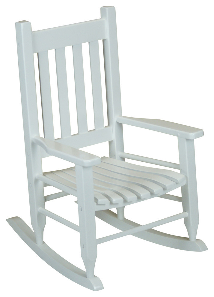 Hinkle Chair, White Plantation Child's Rocking Chair