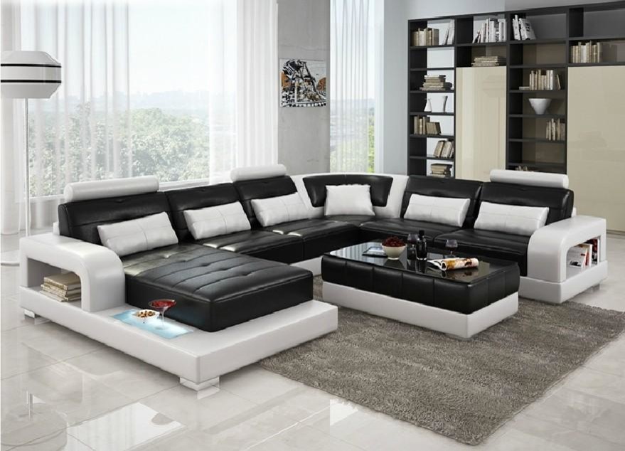 6145 Divani Casa Modern Leather Sectional Sofa