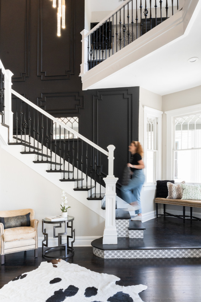 Inspiration for a transitional staircase in Austin.
