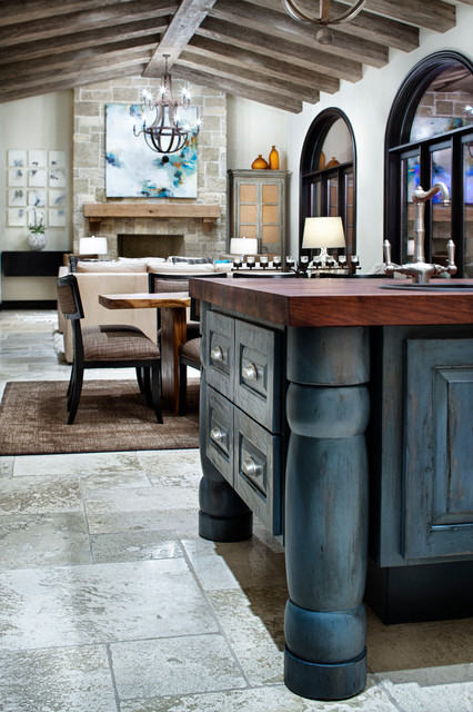 Texas Chic mediterranean-living-room