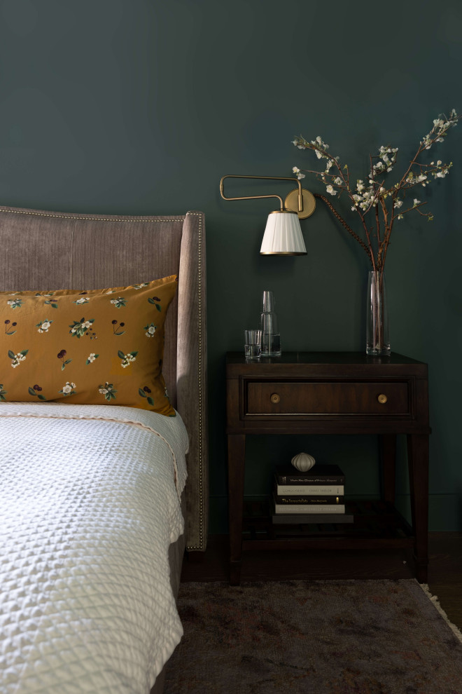 Inspiration for a transitional bedroom remodel in Austin