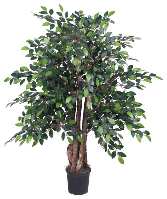 Vickerman 4' Mini Ficus Extra Full Contemporary Artificial Plants