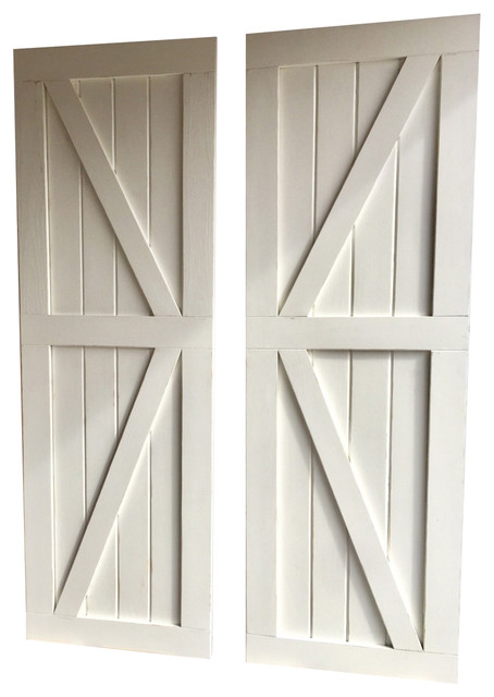 White British Brace Sliding Barn Door Transitional Interior White British Brace Sliding Barn Door