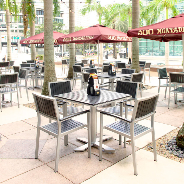 outdoor furniture for commercial, contract/hospitality spaces