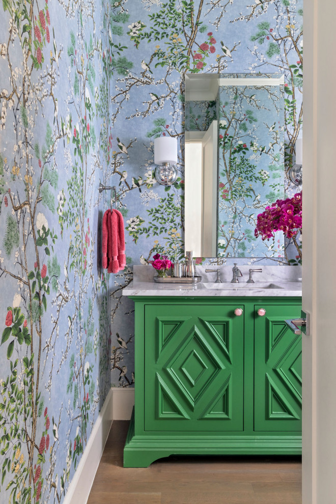 Soft Spoken - Transitional - Powder Room - Dallas - by Michelle's ...