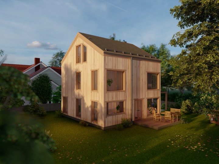 Трехэтажный барнхаус в Норвегии