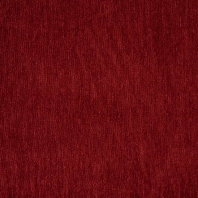 Dark Red, Solid Plush Soft Chenille Upholstery Fabric By The Yard, By