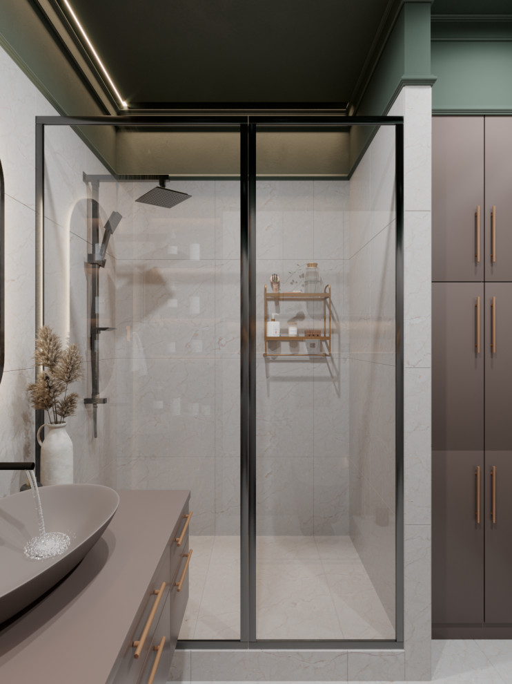 Проект интерьера кухни и санузла