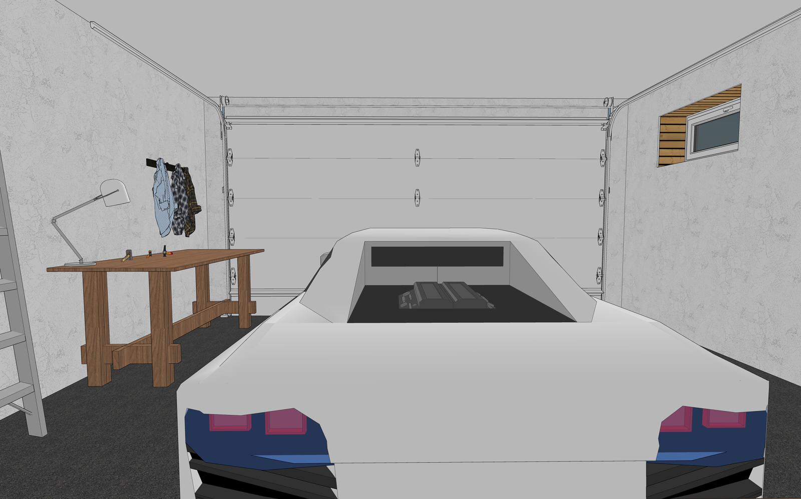 3D визуализация первого этажа дома