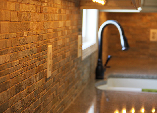 Inspiration for a rustic kitchen remodel in Chicago