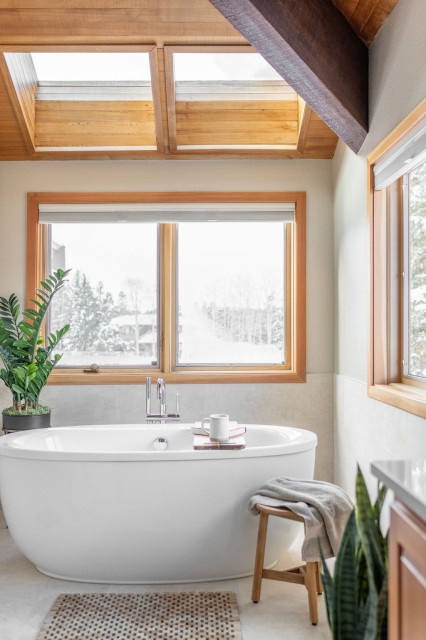 The Hangar House rustic-bathroom