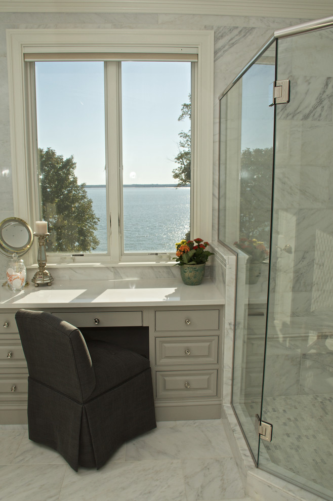 MASTER BATH CARRARA MARBLE