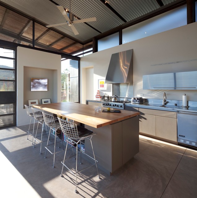 Desert House Contemporary Kitchen Albuquerque by Lake Flato