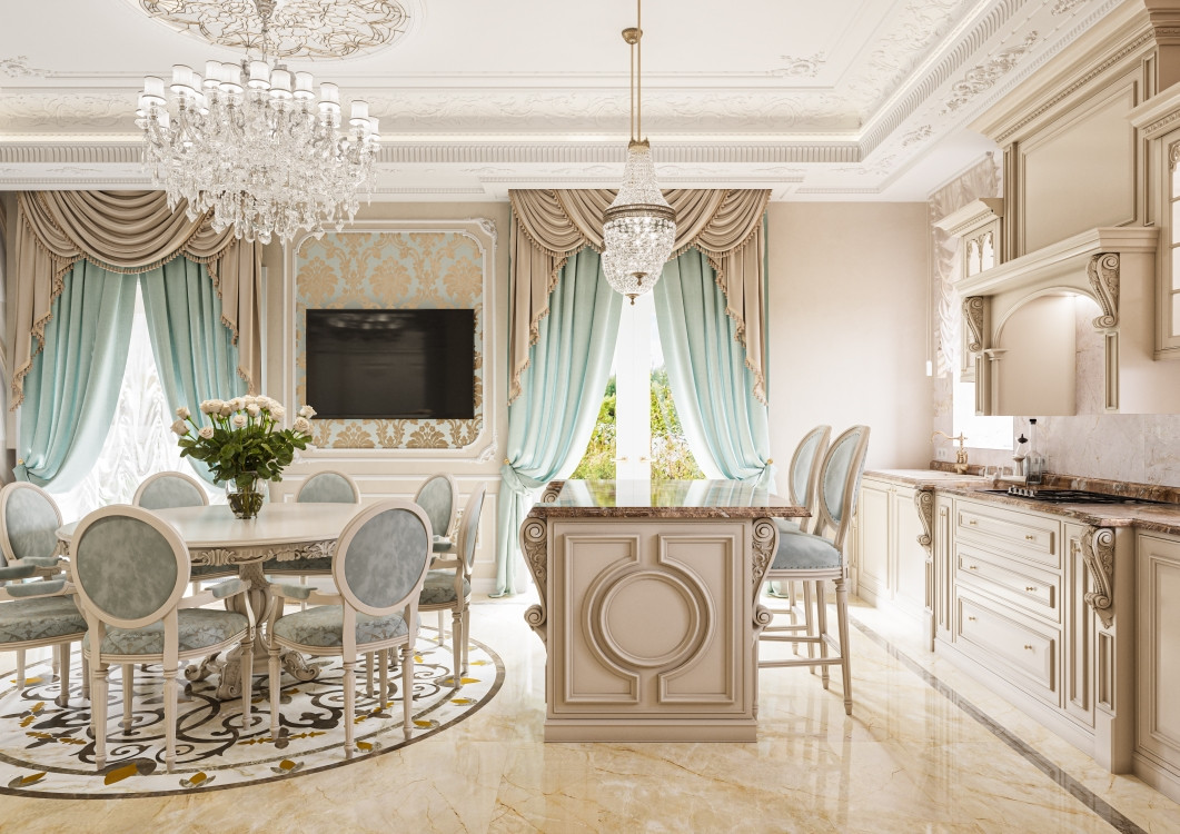 Кухня столовая зона 1-ый этаж