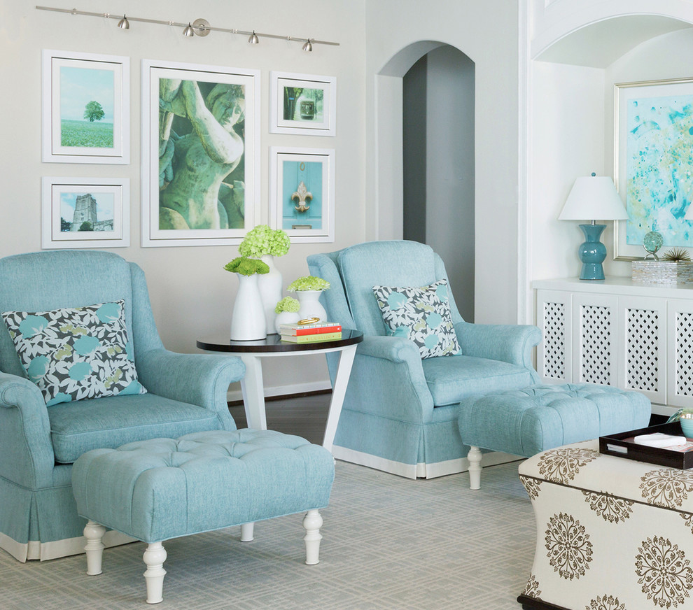 The Davis Home - Family Room - Design for family crypton upholster fabric and indoor/outdoor fabrics used..  Family Room made for Family