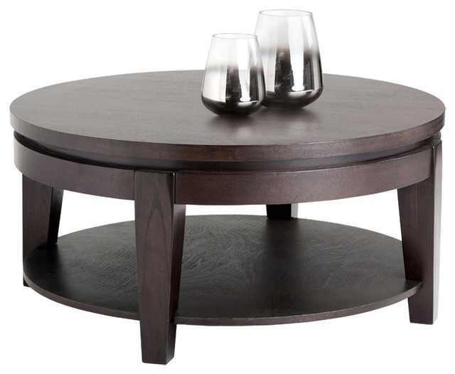 Melvyn Round Coffee Table Transitional Coffee Tables By Rustic Home Furnishings