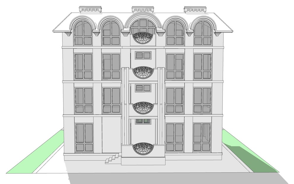 Многоквартирный дом клубного типа 001