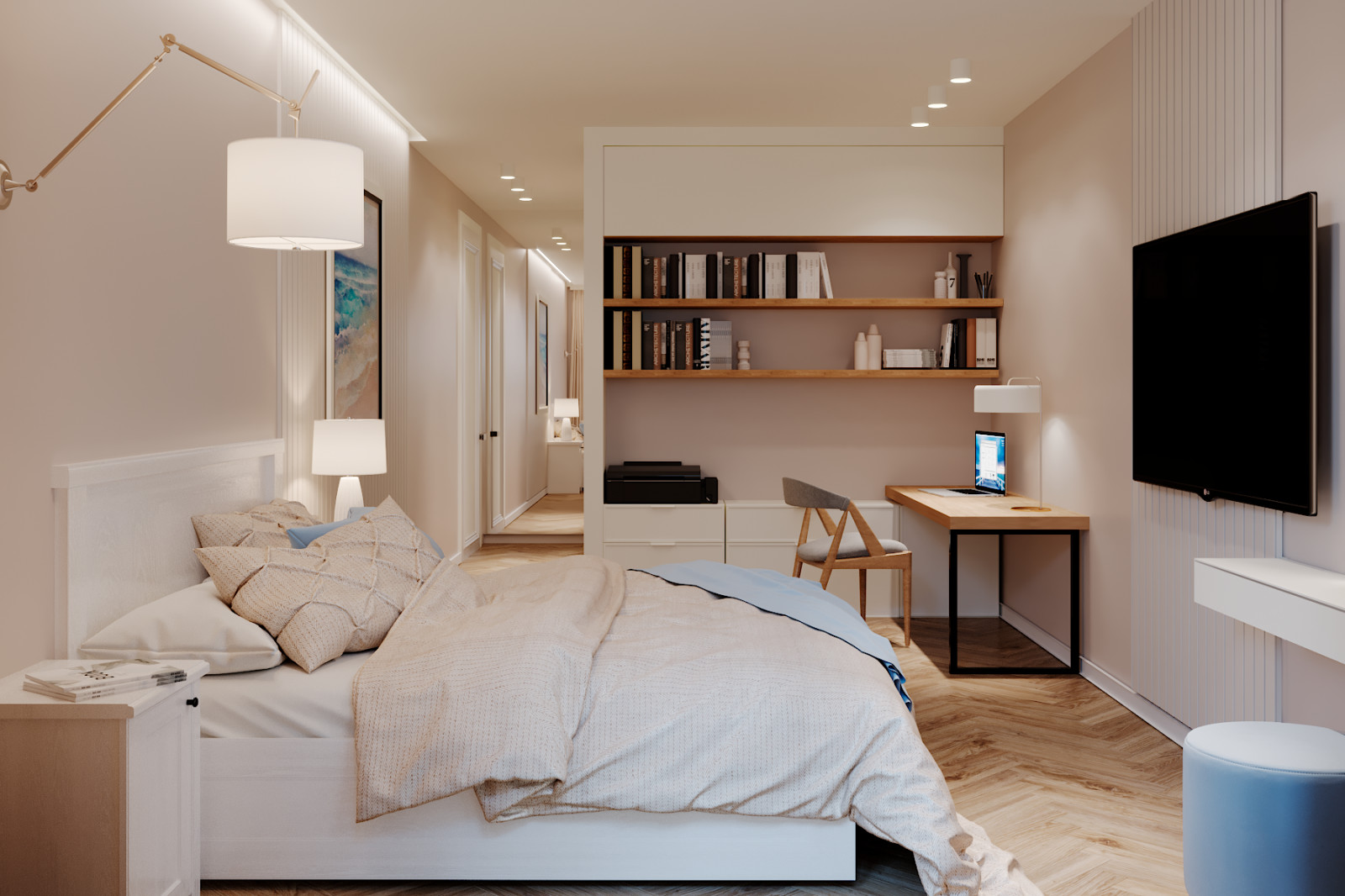 Квартира в мягких оттенках