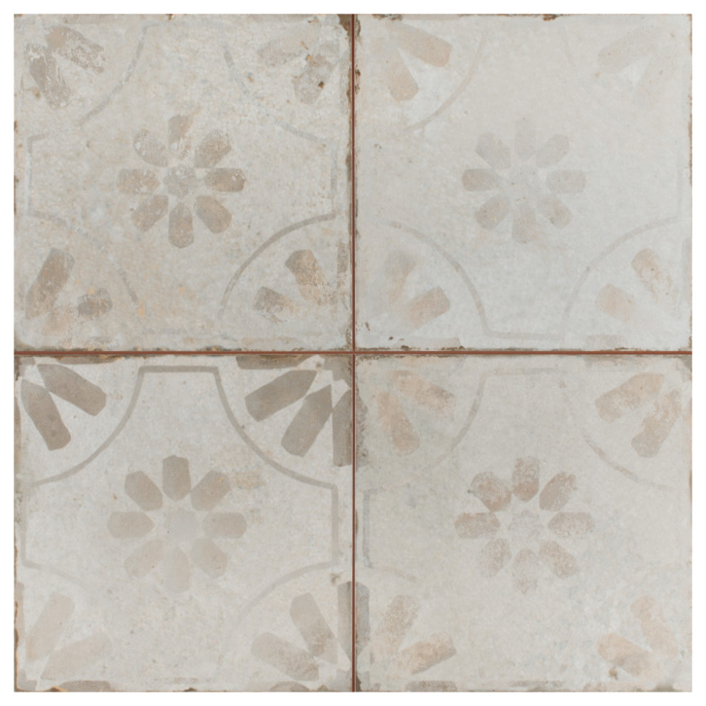 Kings Blume Encaustic Ceramic Floor and Wall Tile Contemporary Wall