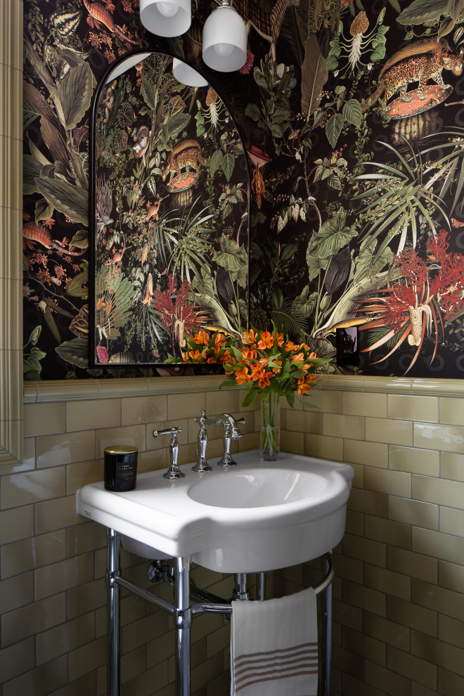Queen Anne Eclectic Tudor - Transitional - Powder Room - Seattle - by ...