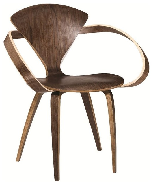 Modern Contemporary Urban Design Kitchen Dining Side Chair, Brown