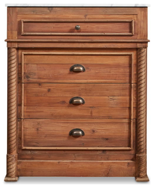 30" Reclaimed Pine, Single Bath Vanity - Traditional - Bathroom ...