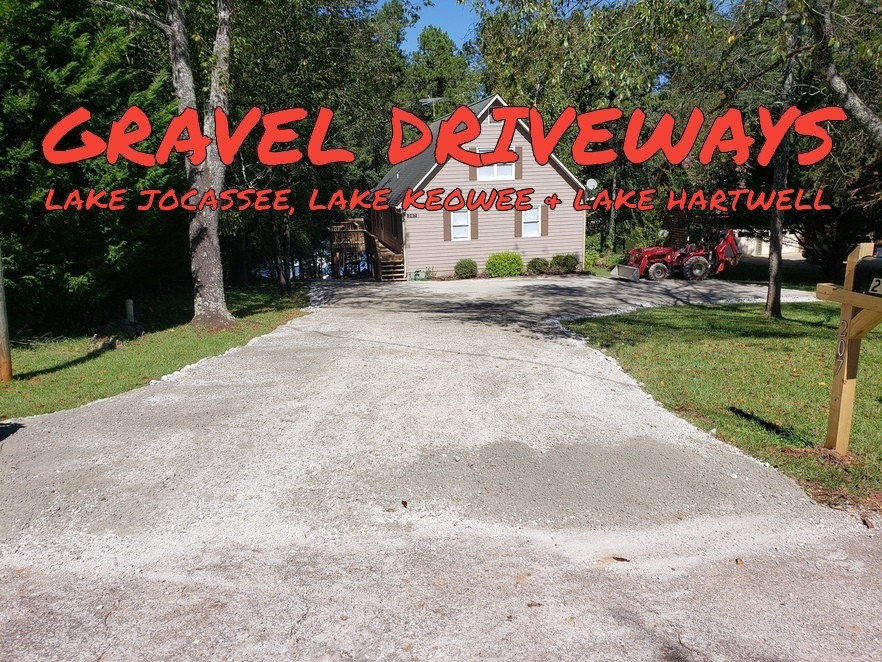 This is an example of a traditional gravel landscaping.