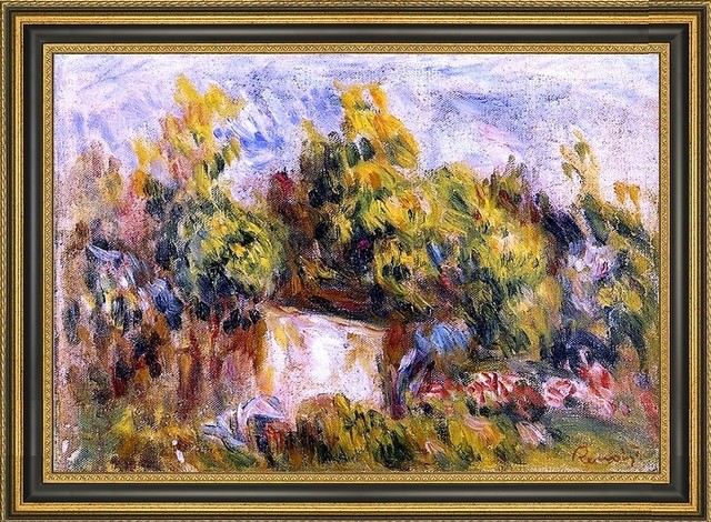 Pierre Auguste Renoir Landscape with Cabin - 16