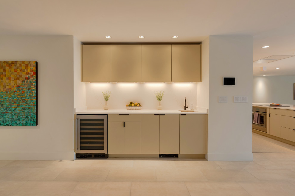 Luxury Living Room With Kitchen Interior, Modern House, Remodeling ...