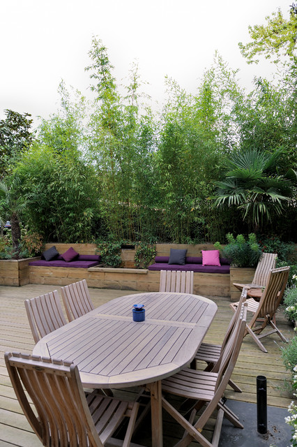 Maison Suresnes contemporaneo-terraza-y-balcon