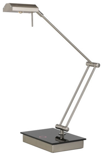Cal Lighting BO-2323DK 1 Light Swing Arm LED Desk Lamp with Dimmer Switch