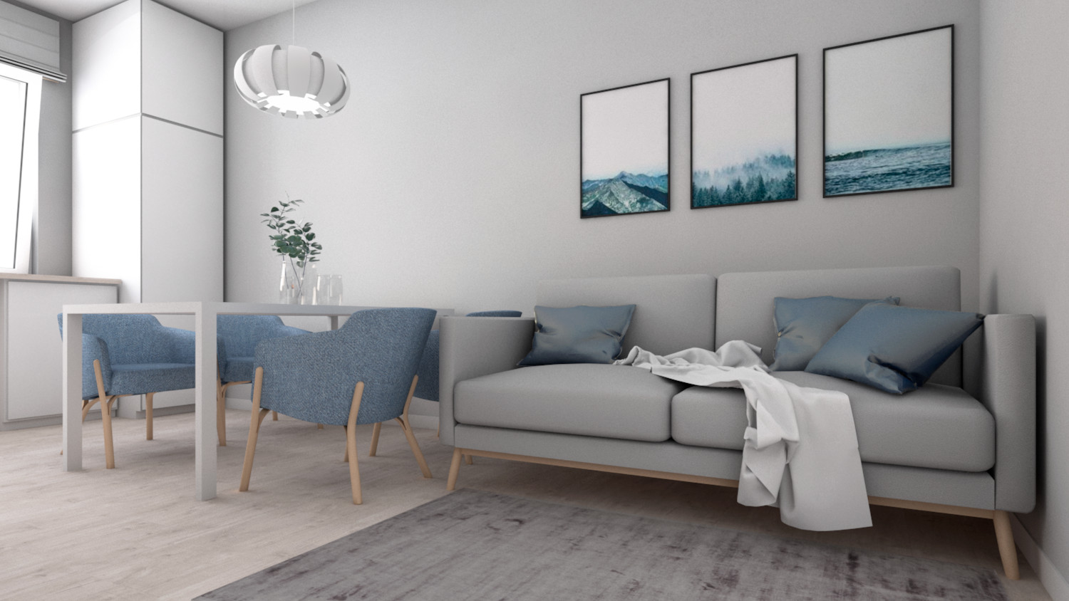 Кухня гостиная / спальня / в однушке