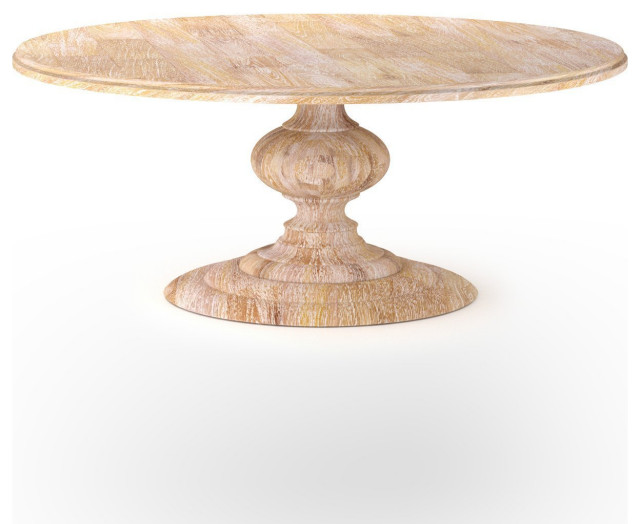 Sebastian Round Dining Table Whitewash 76 French Country Tables By Basin And Vessel Houzz Sebastian Round Dining Table Whitewash, Country Round Dining Table
