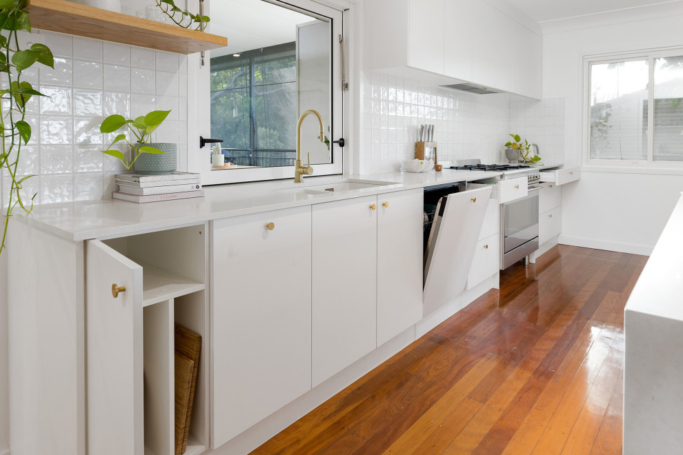 Inspiration for a scandinavian kitchen in Brisbane.