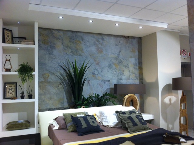 Slate Veneer in bedrooms and living rooms contemporary-bedroom