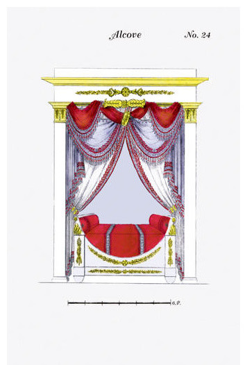 French Empire Alcove Bed No. 24 24x36 Giclee