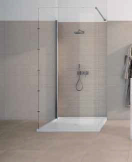 Example of a transitional bathroom design in New York